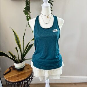 The North Face Teal Scoop Neck Athletic Tank